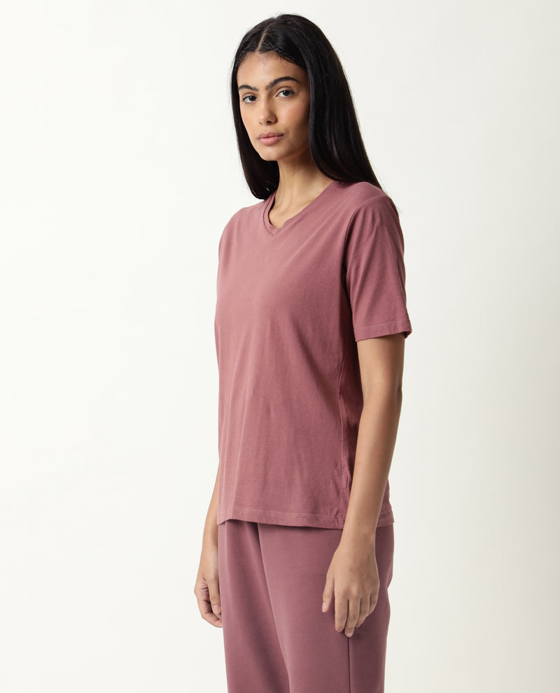 ARTICALE WOMEN'S V-NECK TEE CLAY PINK