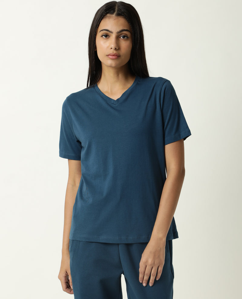ARTICALE WOMEN'S V-NECK TEE OYSTER TEAL