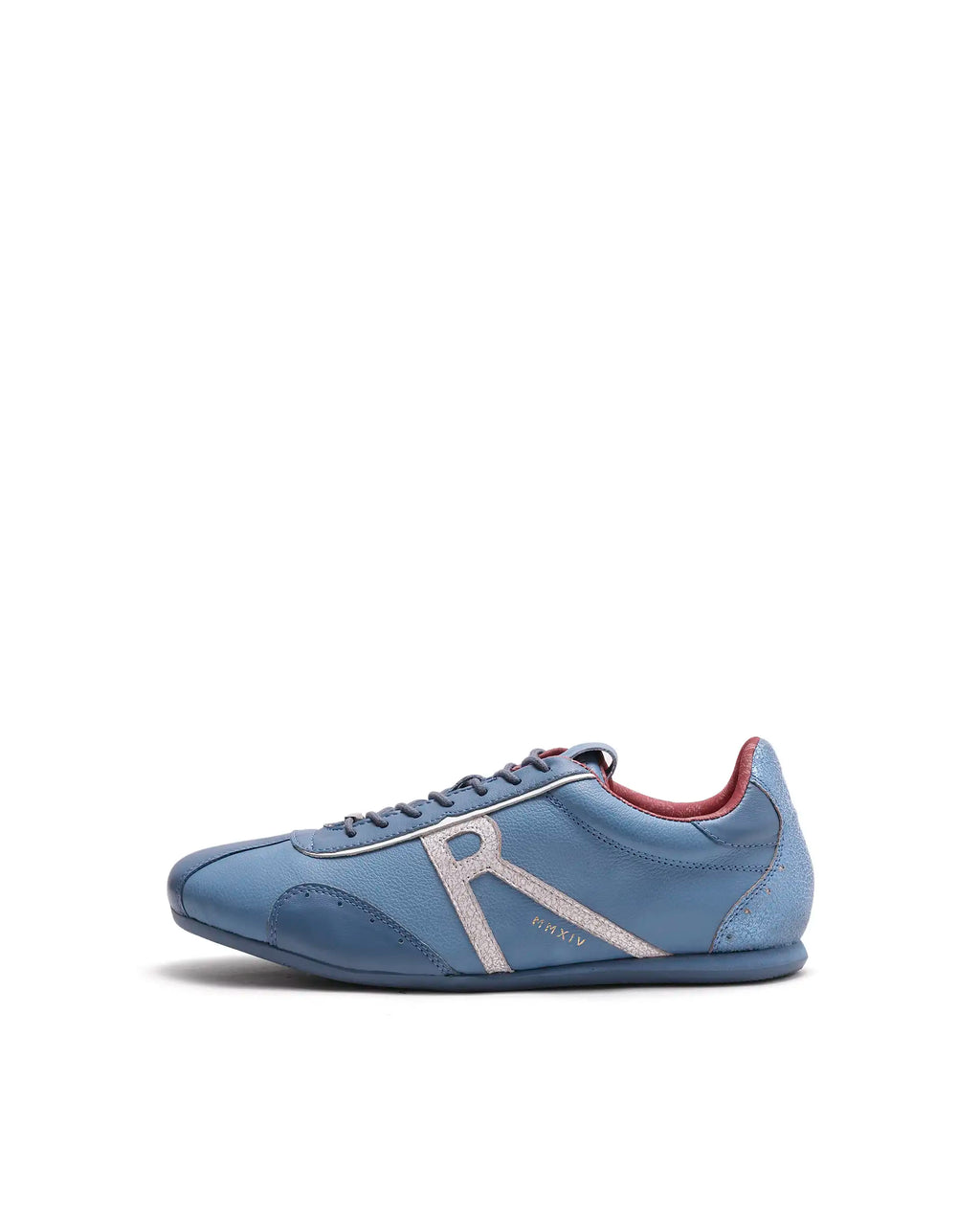 Rarez Men's Dust Light Sky Blue Leather Regular Sneaker