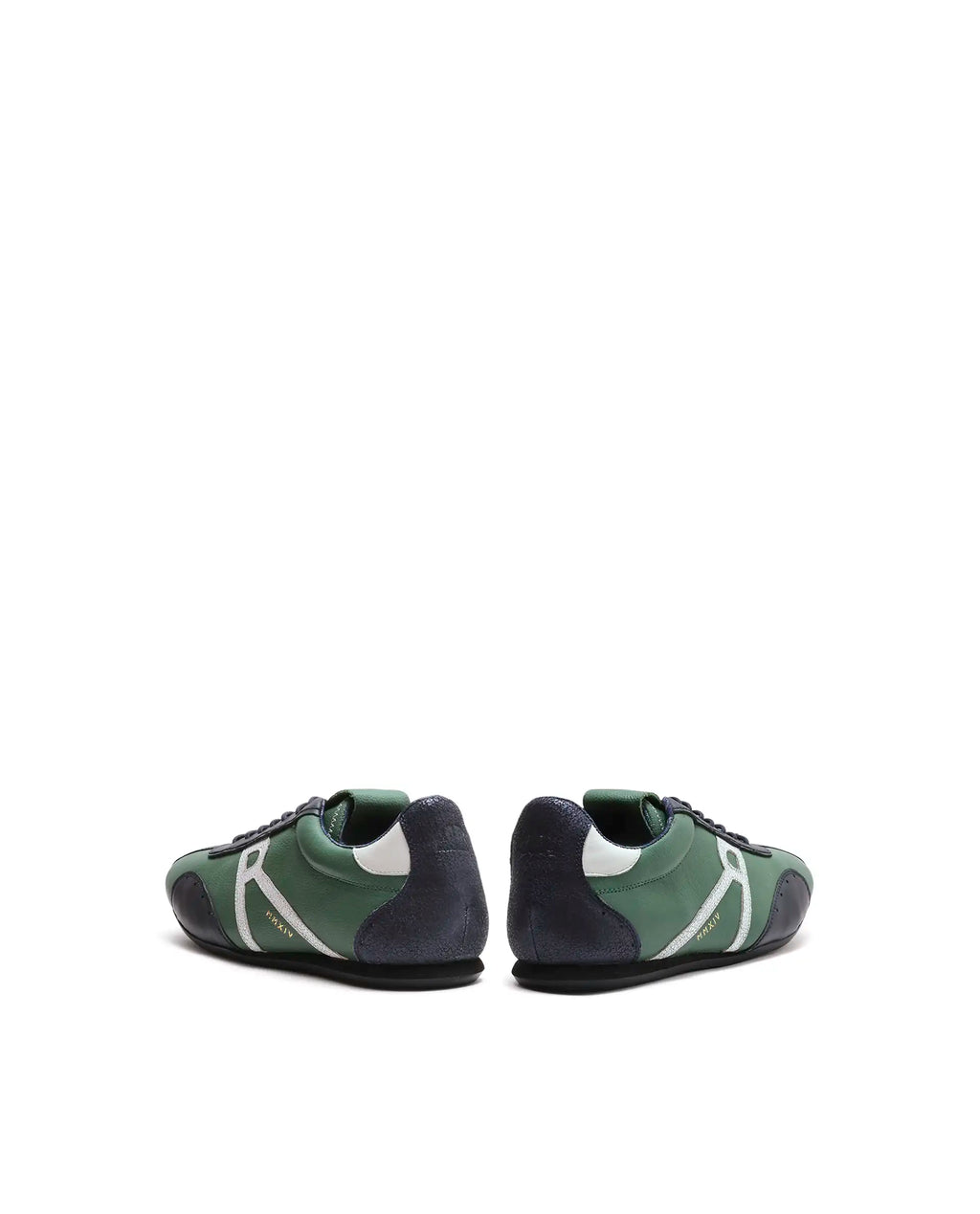 Rarez Men's Dust Primary Green Leather Regular Sneaker