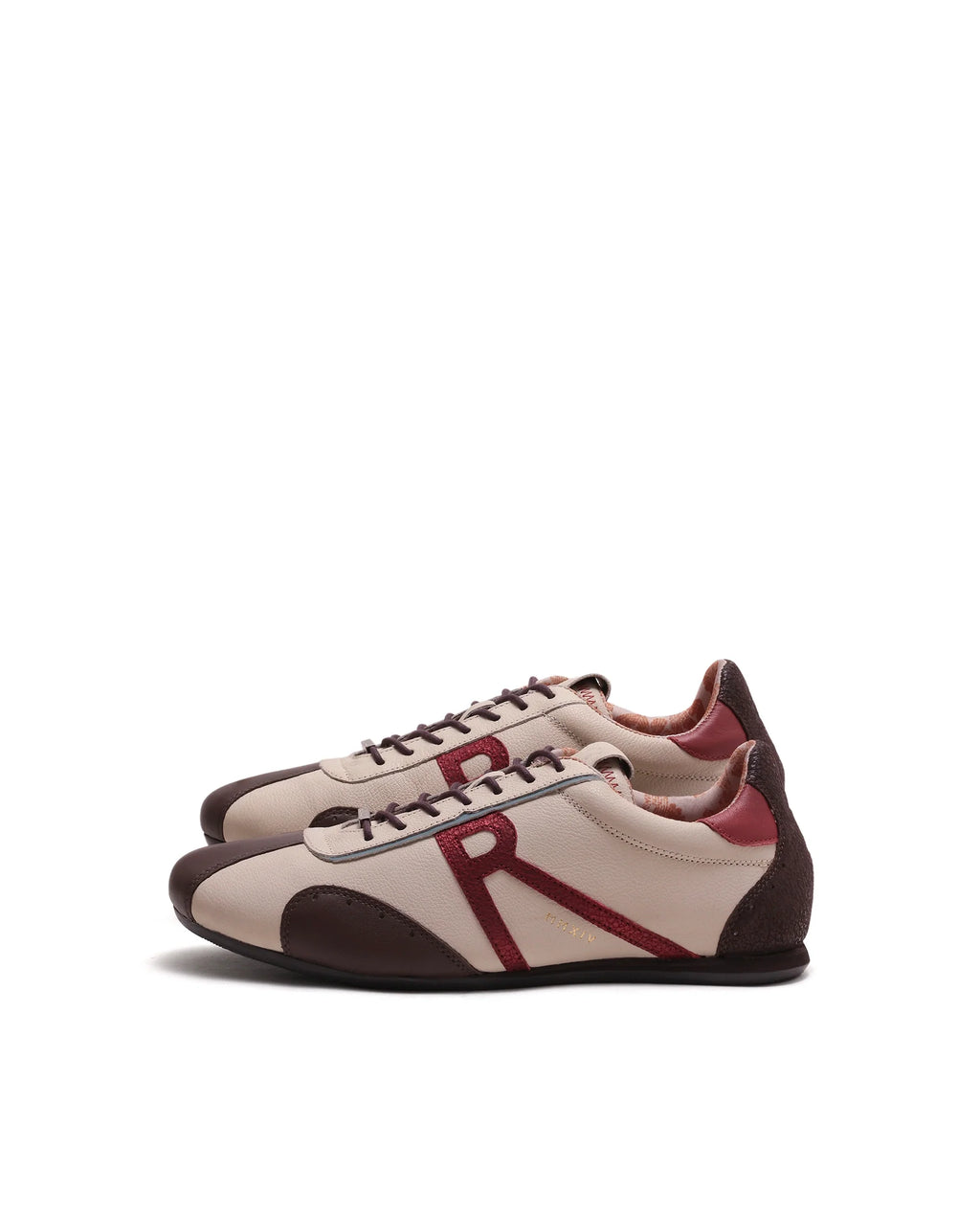 Rarez Men's Dust Primary Beige Leather Regular Sneaker