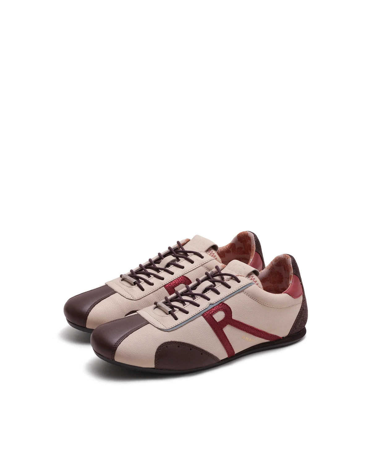 Rarez Men's Dust Primary Beige Leather Regular Sneaker
