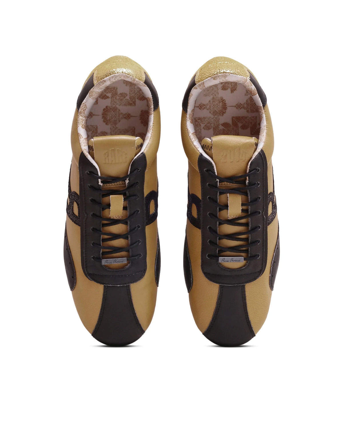 Rarez Men's Dust Primary Mustard Leather Regular Sneaker