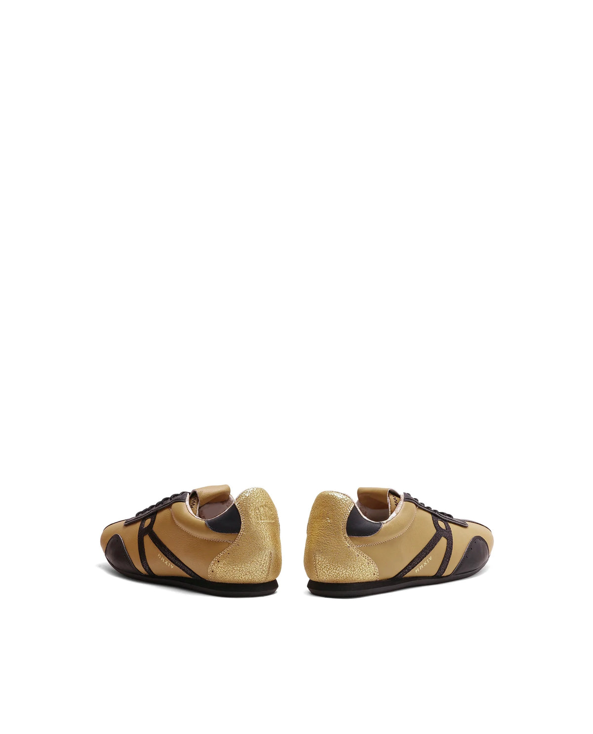 Rarez Men's Dust Primary Mustard Leather Regular Sneaker
