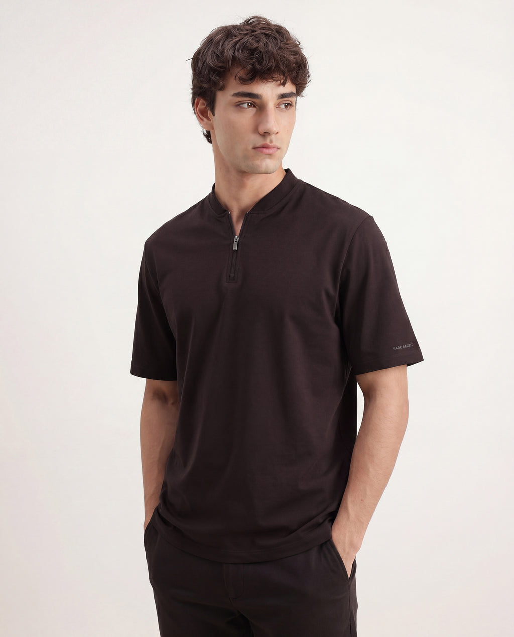 flare-uni-mens-brown-polo