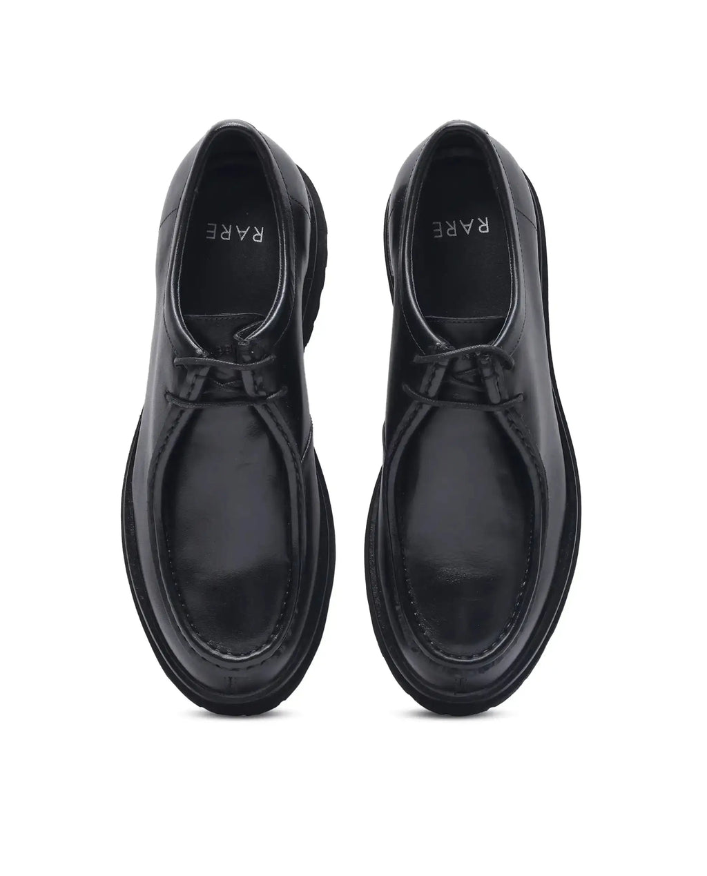Rare Rabbit Men Torhill Black Lace-Up Shoe