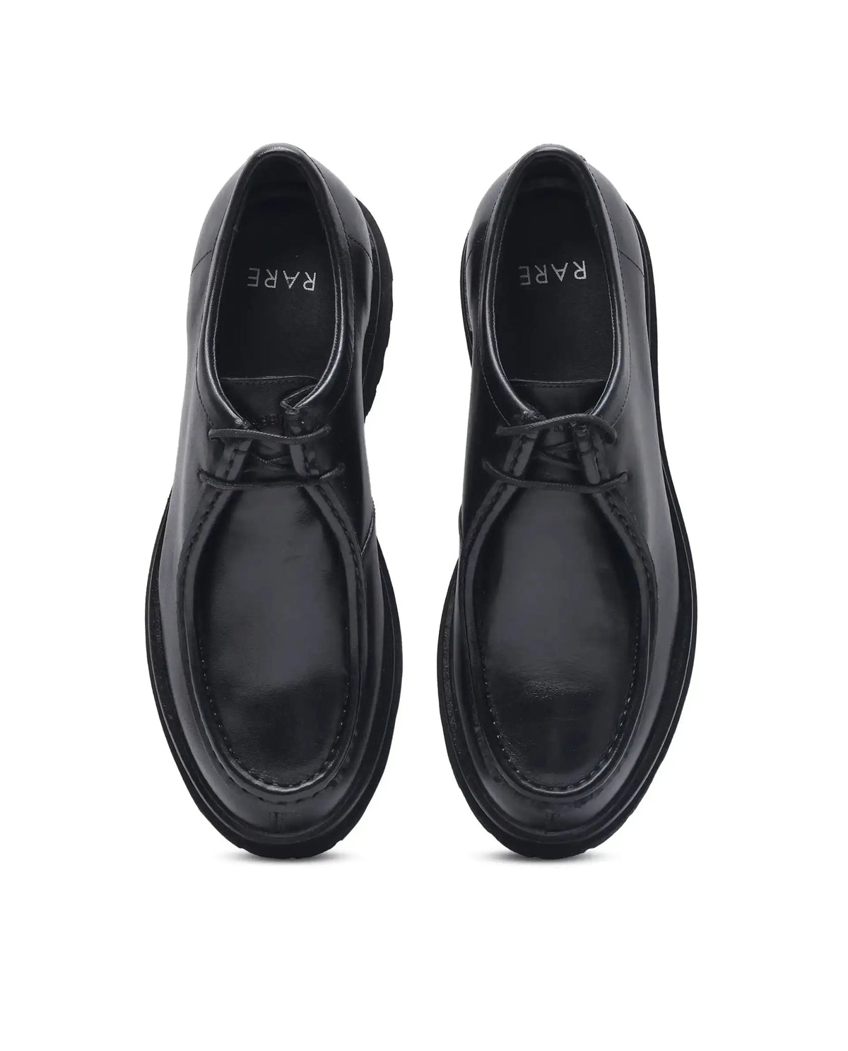 Rare Rabbit Men Torhill Black Lace-Up Shoe