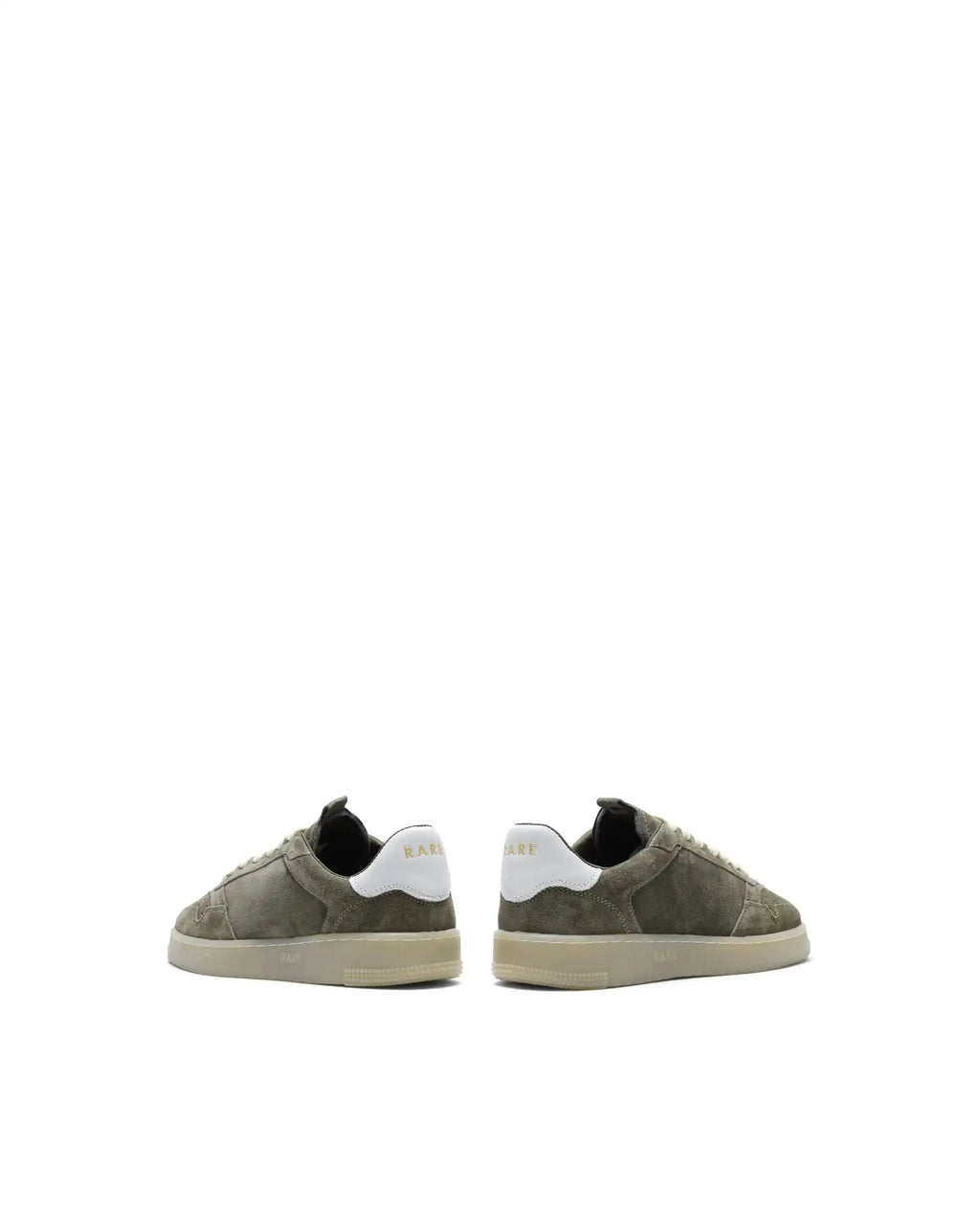 Rare Rabbit Men's Woolton-2 Olive Leather Lace-Up Closure Sneaker