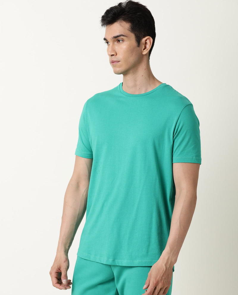 ARTICALE MEN'S T-SHIRT-ROUND EMERALD GREEN