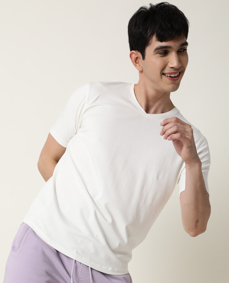 ARTICALE MEN'S V-NECK TEE IVORY WHITE