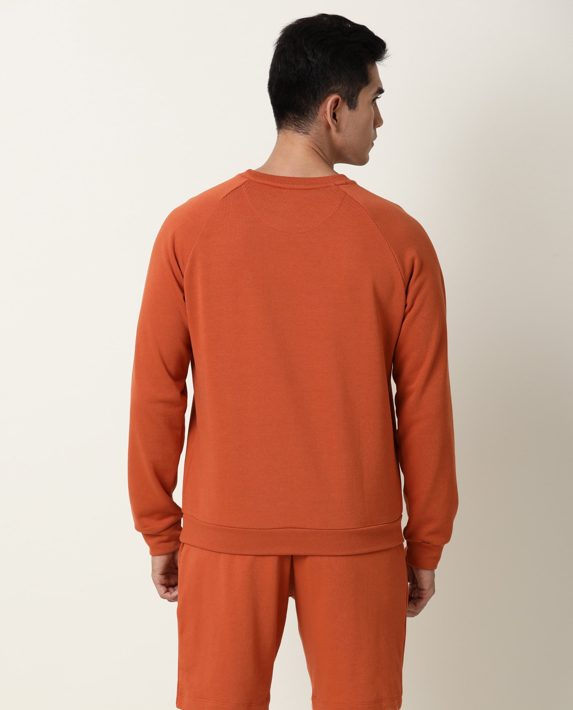 Buy Rust Orange Sweatshirt for Men