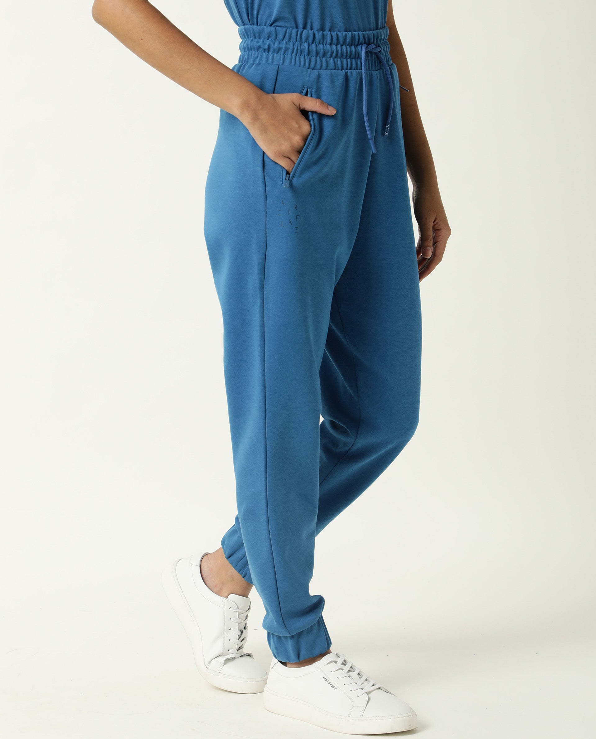 Buy Stylish Cotton Royal Blue Solid Regular Joggers Style Track Pant For  Women Online In India At Discounted Prices