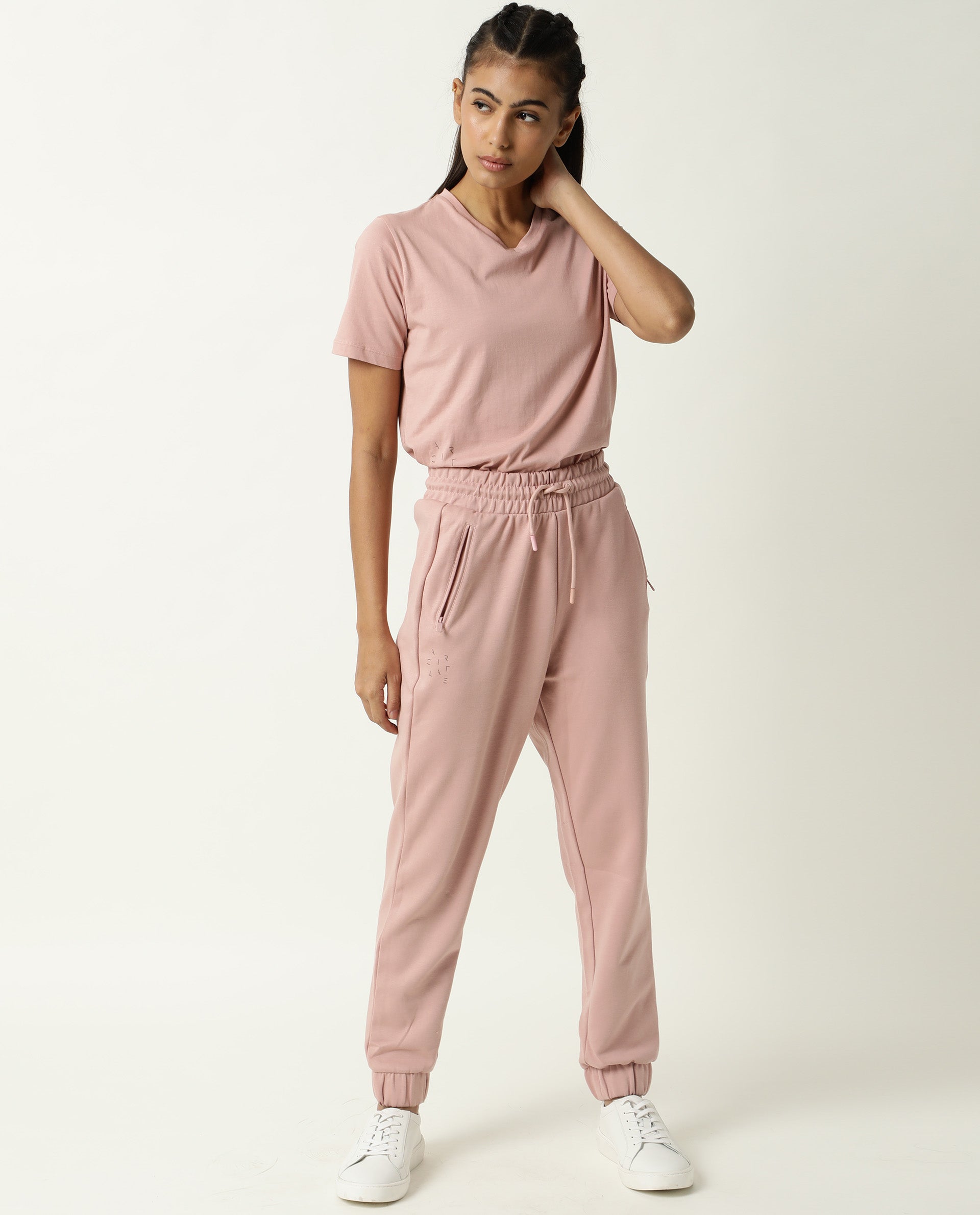 Cotton Half Sleeve T-Shirt & Track Pants Co-Ords Track Suit Set for Women  and Girls