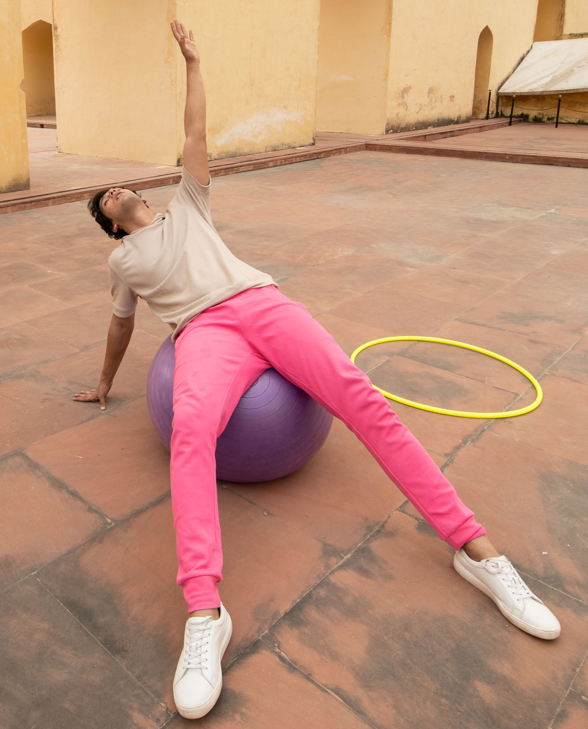 Pink Healing Hands Track Pants — MARICAMA