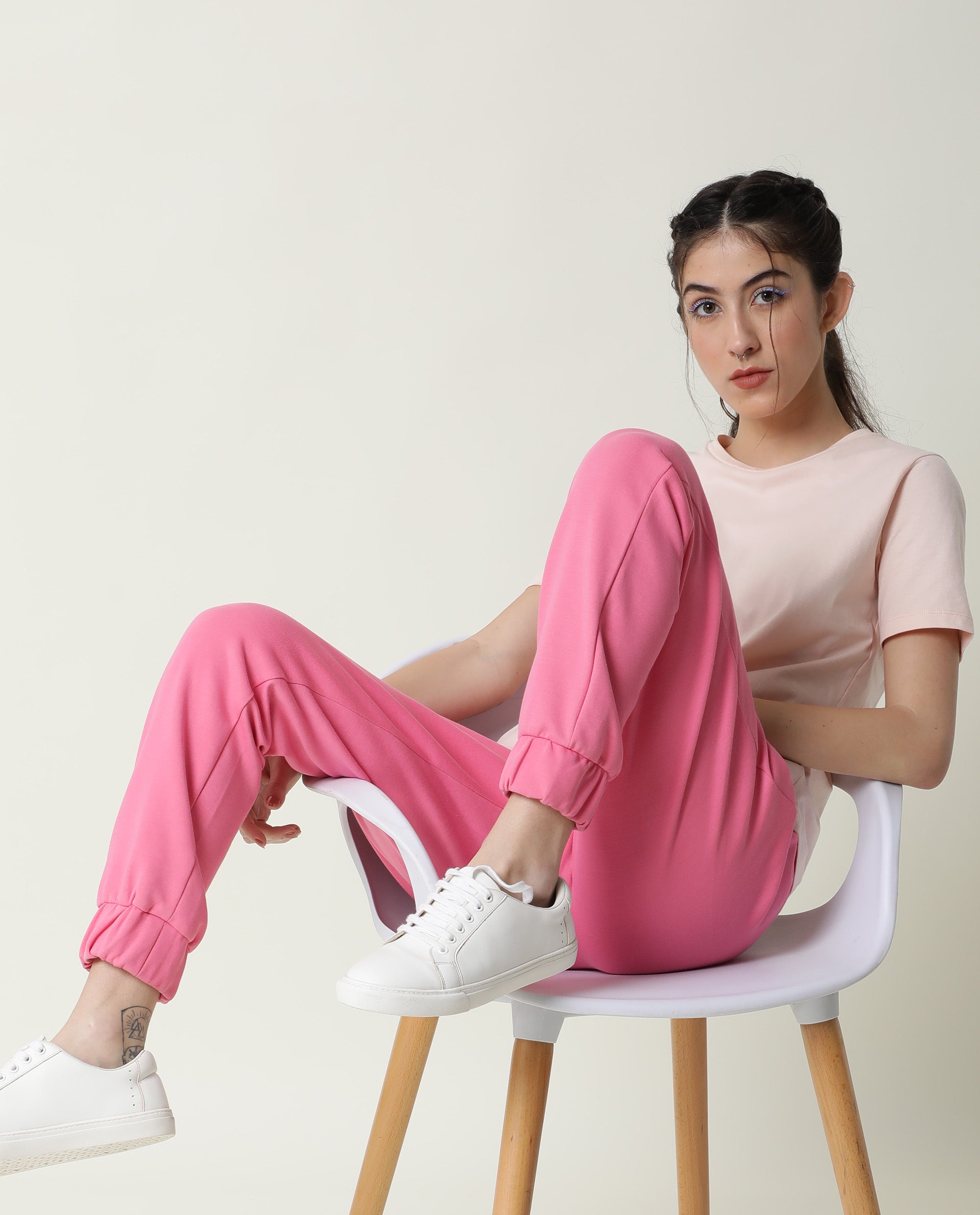 Buy Track Pant Flame Pink Women Online